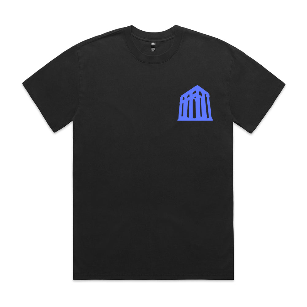 REALM black & blue heavy tee