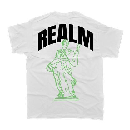 REALM White & Green Heavy Tee